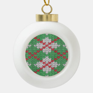 Ornement en céramique KNIT JACQUARD XMAS