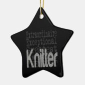 Ornement En Céramique Knitter Extraordinaire (Gauche)