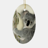 Ornement En Céramique Koala mignon personnalisé (Droite)