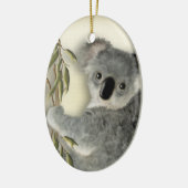 Ornement En Céramique Koala mignon personnalisé (Gauche)