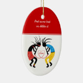 Ornement En Céramique Kokopelli Love (Droite)