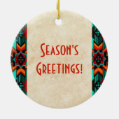 Ornement en céramique Kokopelli Sud-Ouest (Dos)