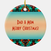 Ornement en céramique Kokopelli Sud-Ouest (Dos)