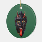 Ornement en céramique Krampus (Gauche)