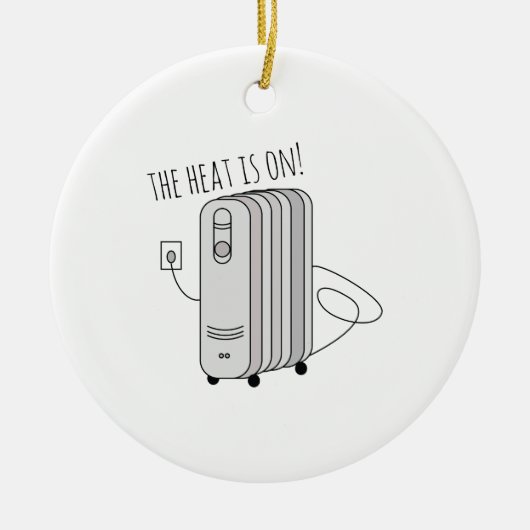 Ornement En Céramique La chaleur est allumée (Devant)