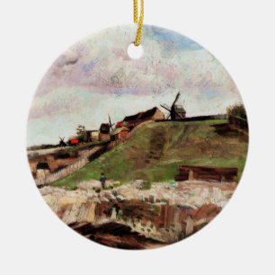 Ornement En Céramique La colline de Montmartre avec carrière par Vincent