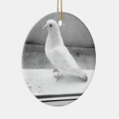 Ornement En Céramique La colombe de blanc (Droite)