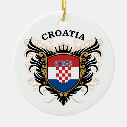 Ornement En Céramique La Croatie (Devant)