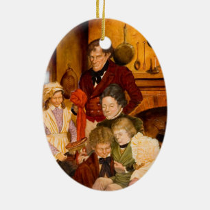 Ornement En Céramique La famille de Cratchit