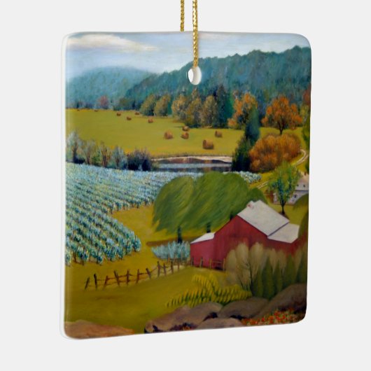 Ornement En Céramique La ferme viticole Sunny (Droite)