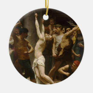 Ornement En Céramique La flagellation de notre seigneur Jésus-Christ