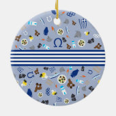 Ornement En Céramique La Grèce : articles célèbres du pays (Dos)