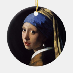 Ornement En Céramique La Jeune Fille à la Perle