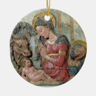 Ornement En Céramique La nativité, c.1460 (terre cuite peinte)