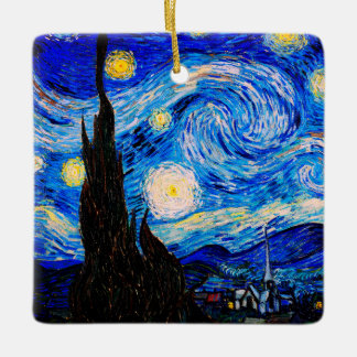 Ornement En Céramique La nuit étoilée par Vincent Van Gogh