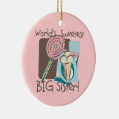 Ornement En Céramique La plus douce des grandes soeurs du monde (Droite)