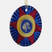 Ornement En Céramique La Rosette du spectacle de chevaux (Droite)