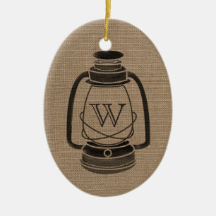 Ornement En Céramique La toile de jute a inspiré l'ornement de