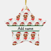 Ornement En Céramique Labrador Chien de race Noël (Dos)