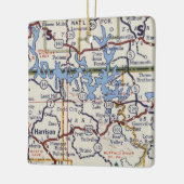 Ornement En Céramique Lac Bull Shoals (Gauche)