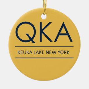 Ornement En Céramique Lac New York de QKA Keuka