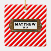 Ornement En Céramique Lacrosse Collectif (Dos)