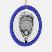 Ornement En Céramique Lacrosse Goalie Cadeau (Droite)