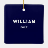 Ornement En Céramique Lacrosse Goalie Keepsaksse (Dos)