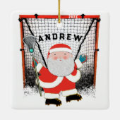Ornement En Céramique Lacrosse Player Collectif (Dos)