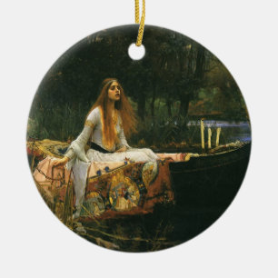 Ornement En Céramique Lady Shalott On Boat par John William Waterhouse