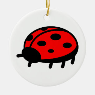 Ornement En Céramique Ladybug