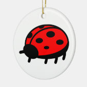 Ornement En Céramique Ladybug (Gauche)