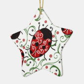 Ornement En Céramique Ladybug (Gauche)