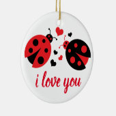 Ornement En Céramique Ladybug Love (Droite)