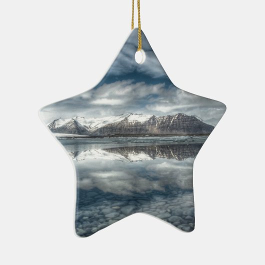 Ornement En Céramique Lagune glaciaire de Jokulsarlon, Islande (Droite)