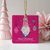 Ornement En Céramique Laissons-nous s'amuser brillant Gnome lumières de