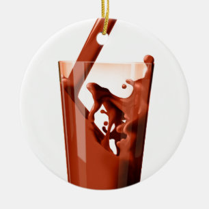 Ornement En Céramique Lait au chocolat