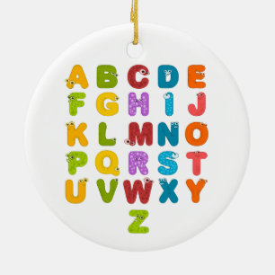 Ornement En Céramique L'alphabet des enfants