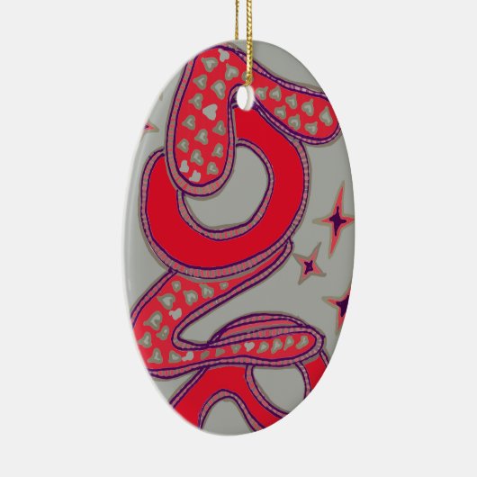 Ornement En Céramique L'amour dans le style années 1960 (Droite)