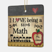 Ornement En Céramique L'amour étant un enseignant en mathématiques (modi (Gauche)