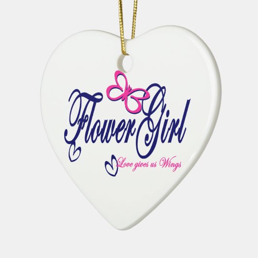 Ornement En Céramique L'amour nous donne des ailes (Gauche)