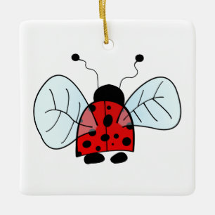 Ornement En Céramique Lampe de table Ladybug