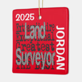 Ornement En Céramique Land Surveyor Extraordinaire CUSTOM (Gauche)