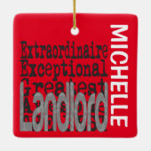 Ornement En Céramique Landlord Extraordinaire CUSTOM (Dos)