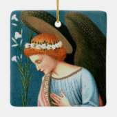 Ornement En Céramique L'Annonciation : Marie (devant) et Gabriel (arrièr (Dos)