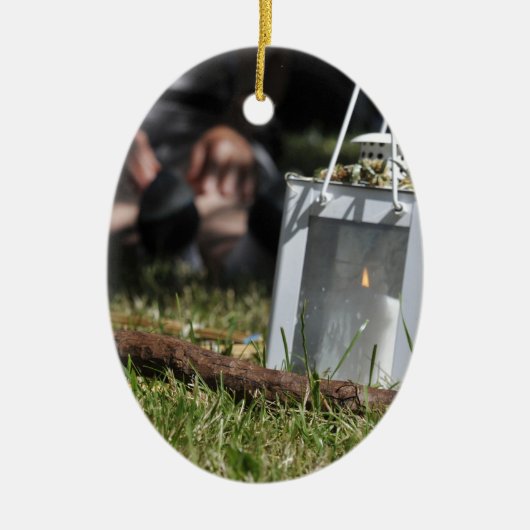 Ornement En Céramique Lanterne lumineuse (Devant)