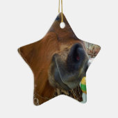 Ornement En Céramique Lapin de Pâques et cheval Brown (Droite)