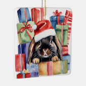 Ornement En Céramique Lapin Lapin Lapin Lop Noël (Droite)