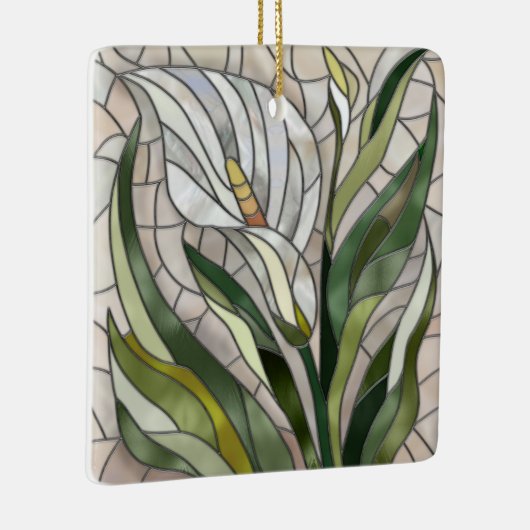 Ornement En Céramique L'art mosaïque de Calla Lily (Droite)