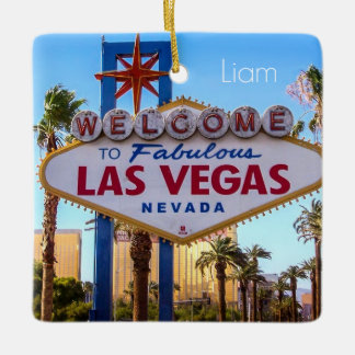 Ornement En Céramique Las Vegas personnalisé